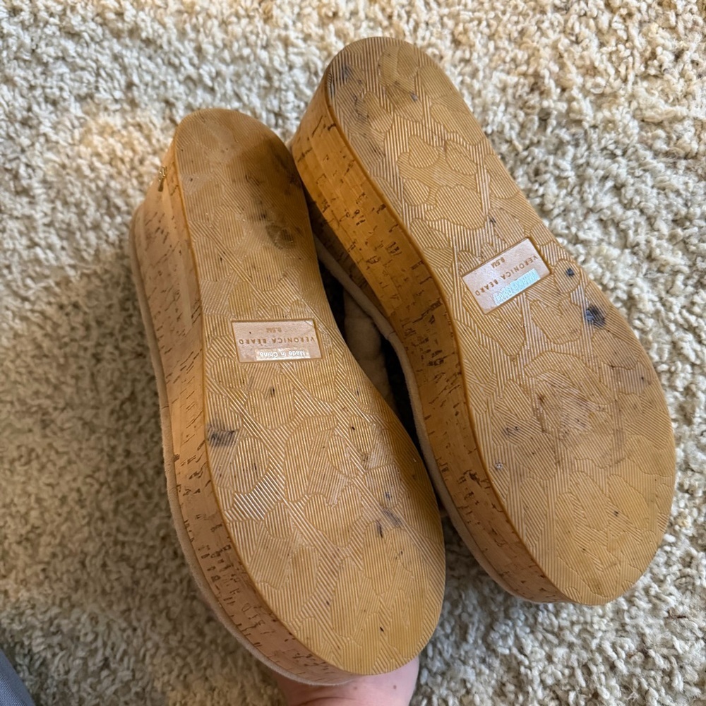 Veronica Beard Geno Cork Platform Thong Sandals Women's 9.5 Slip On - Picture 6 of 6